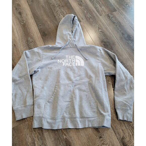 The North Face Gray Men's Hooded Sweatshirt Hoodie Size Medium #6 - Picture 1 of 5